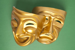 Comedy and Tragedy theatrical mask