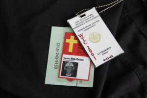 Chaplain Bob Ossler's Emergency Management Authorized I.D., Photo Credit: Dan Pennino,
