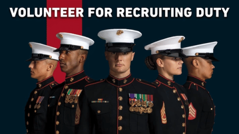 Recruiting poster. US Marine Corps photo.